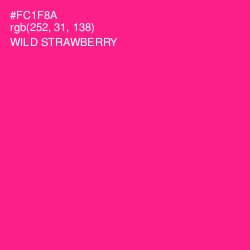 #FC1F8A - Wild Strawberry Color Image